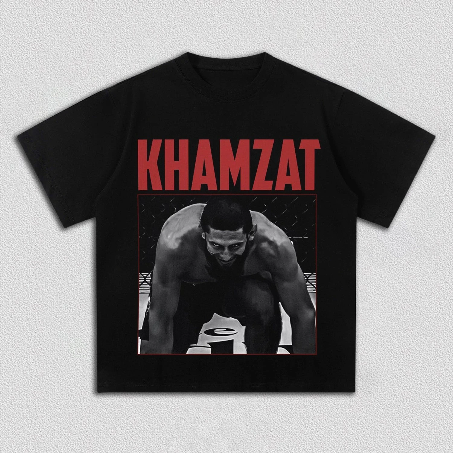 Khamzat Chimaev Fighter Graphic T-Shirt Men Women Casual Streetwear Black Short Sleeve Tee