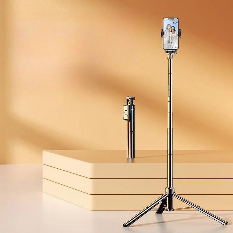Selfie stick automatic multi-function tripod mobile phone holder desktop photo fill light
