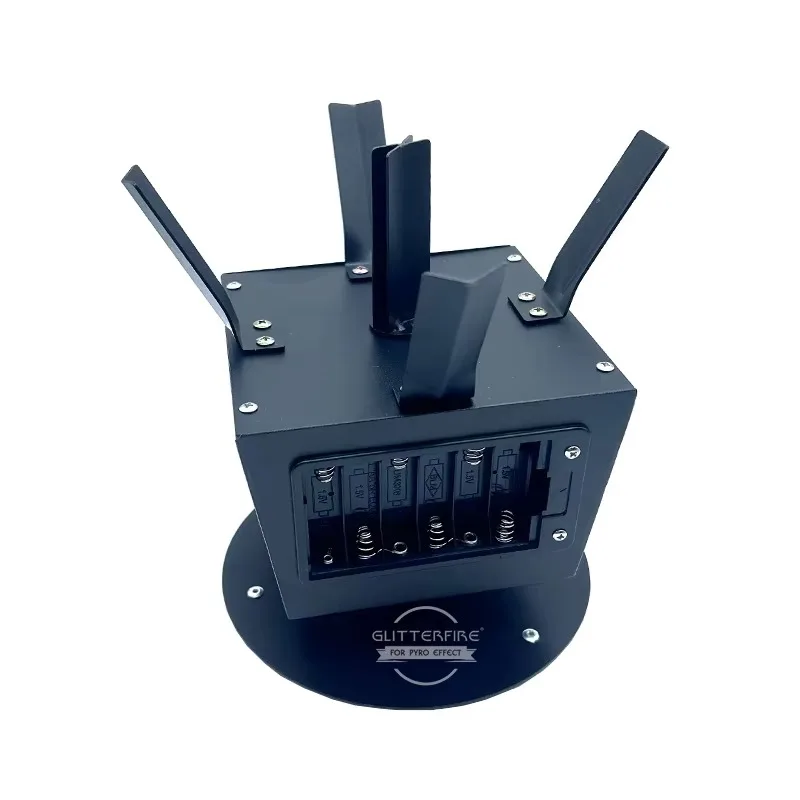 Spinning Rotate Cold Fountain Sparkling New Year Wedding Machine 6 Channel Pyro Firing System Spark Effect