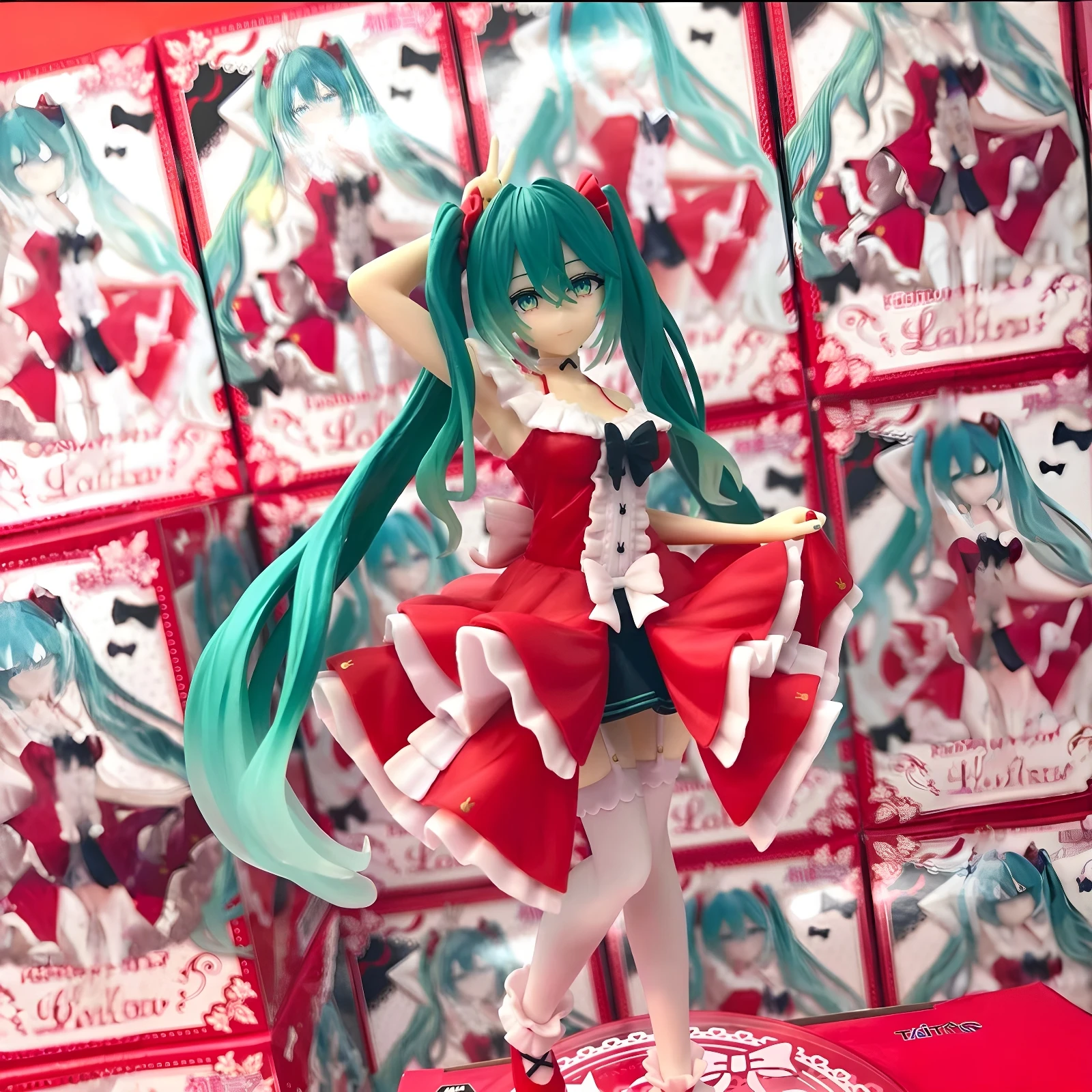 

BLBU ACGN Miku Figure Christmas Lolita Pvc Model Toys Miku Sexy Anime Figure Game Derivatives DIY Copy Rapunzel Children's Gifts
