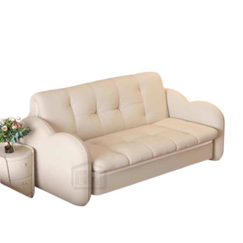 Armrest Multifunction Sofas White Soft Modern Living Room Sofas Expand Contract Sillones Para Sala De Estar Furnitures