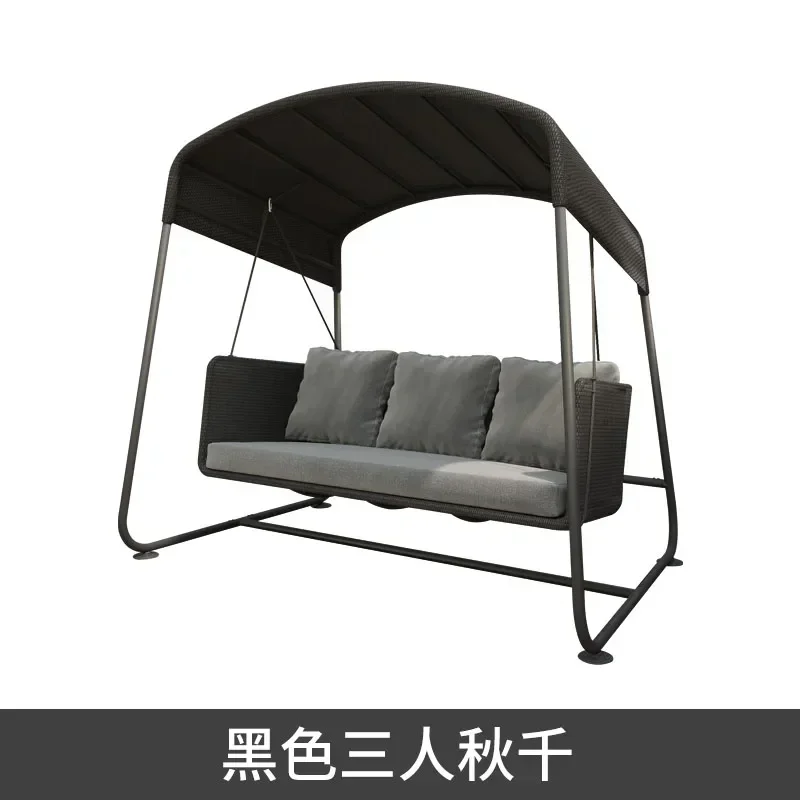 

Courtyard Outdoor Swing Villa Single Double Rocking Chair Garden Hanging Chair Outdoor Home Indoor Balcony Wrought Iron Swing