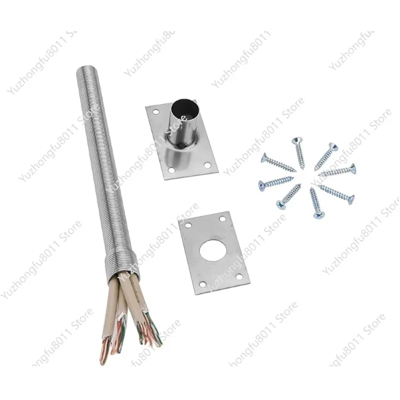 304 Stainless Steel Door and Window Cable Threader, 10pcs Spring Cable Tray for Fixing