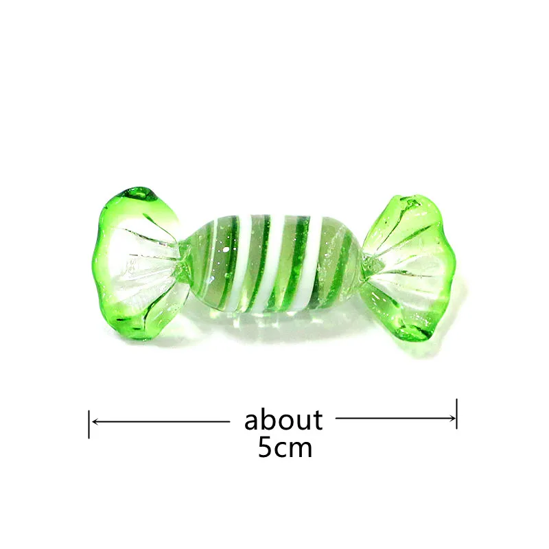 Vintage Murano Glass Candy Mini Lovely Sweets Figurine Home Desktop Decor Ornament Wedding Party Favors New Year Christmas Gifts