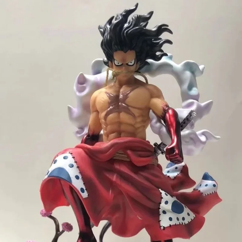 원피스 GK 애니메이션 피규어 모델 기어 4 몽키 D 루피 액션 피규어 24cm 높이 스태츄 수집용 장난감 피규어