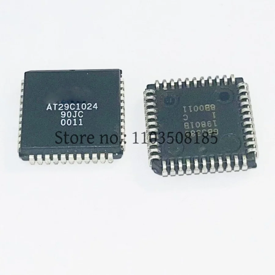 2 PCS AT29C1024-90JC PLCC44 chip IC Novo