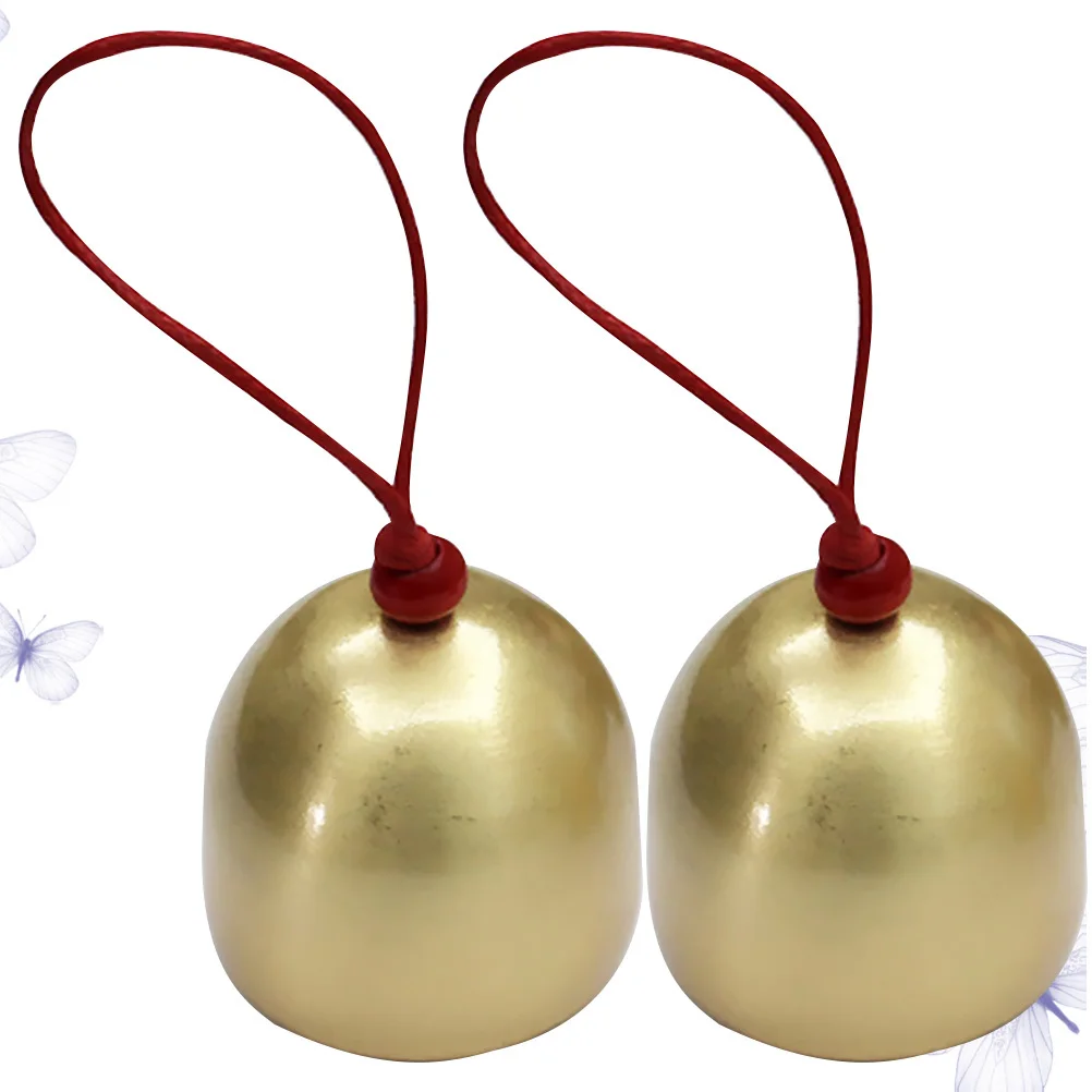 

2Pcs Hanging Bell Pendant Chic Craft Decoration Fine Workmanship Personalized Accessory for Wreath Wind Chimes Daily Use