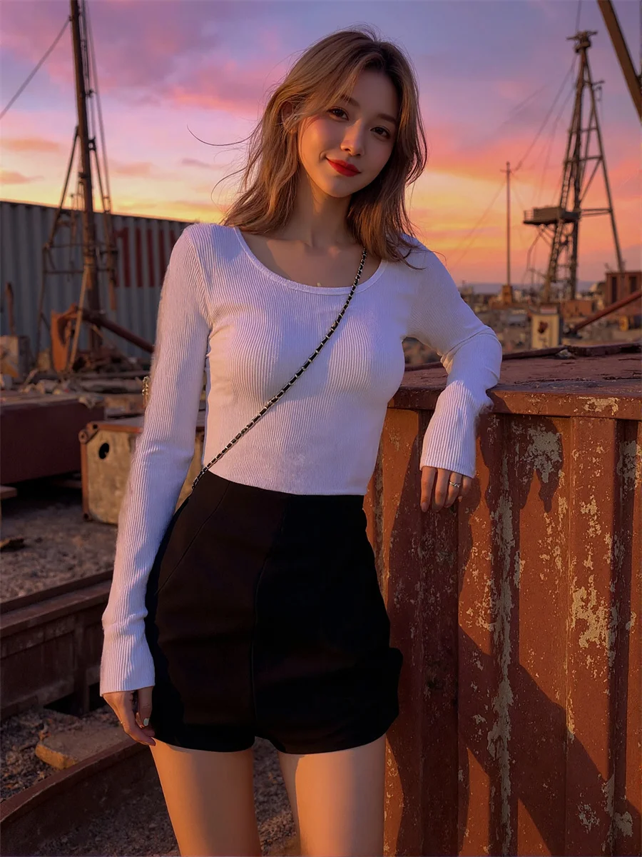 

Сексуальные свободные шорты с высокой талией, элегантная женская одежда, зимняя однотонная ночная рубашка с широкими штанинами, вечерняя женская теплая защита от холода