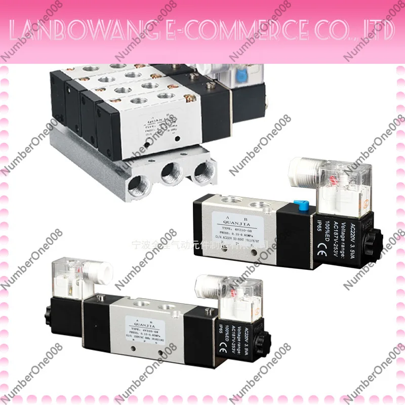 4V Series Solenoid Valve 5/2 Way 3/2 Way Pneumatic Air Valve for Cylinder