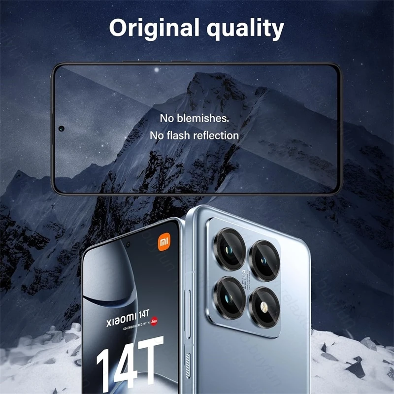 Aluminum Alloy Camera Protector Cap For Xiaomi 14T Pro 5G Metal Ring Lens Glass On Xiaomi14T T14 Redmi Note14 Note 14 Pro 5G 4G