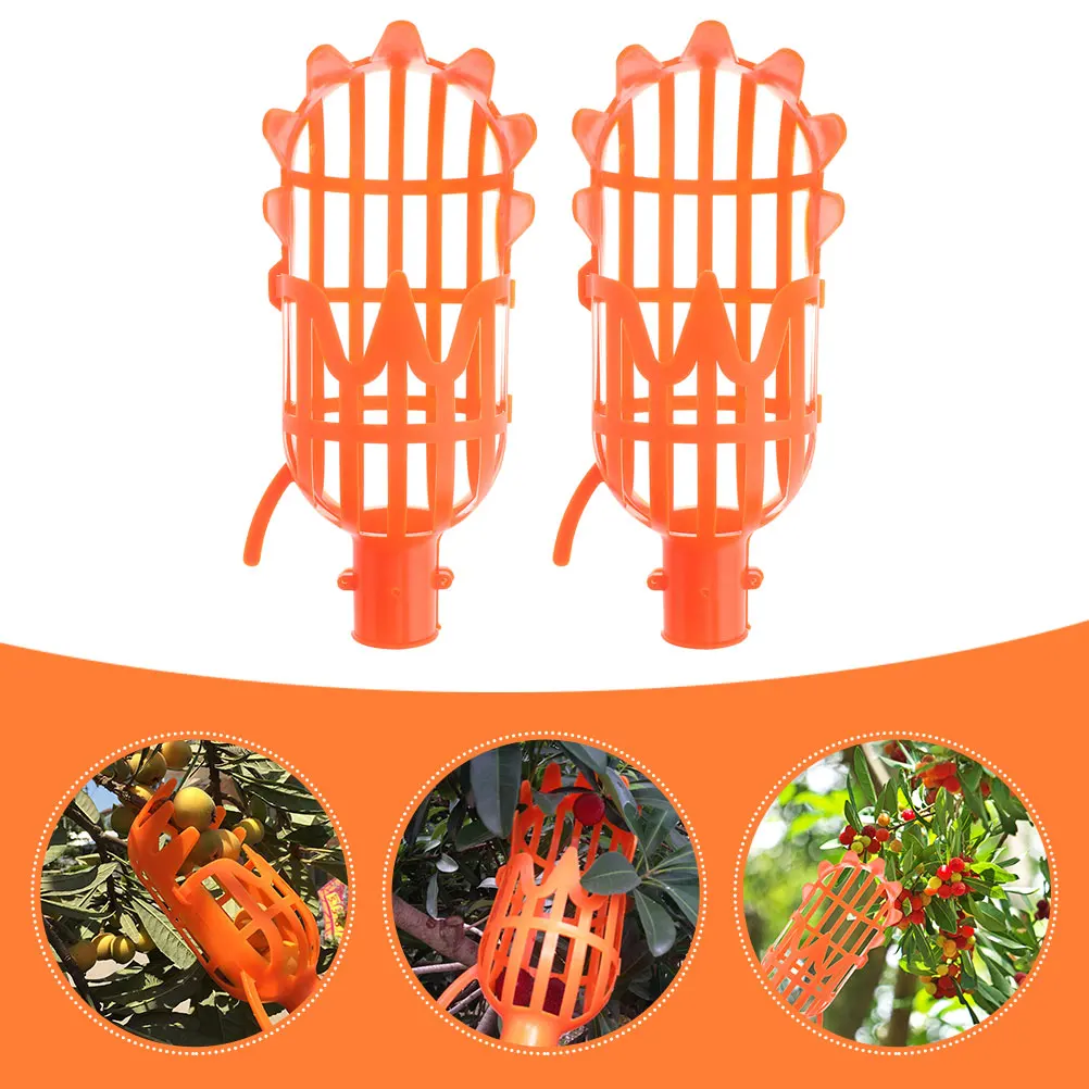 

2 Pcs Fruit Picker for Peaches Picking Device Fruits Tool Vegetable Shaped Savers Orange Catcher