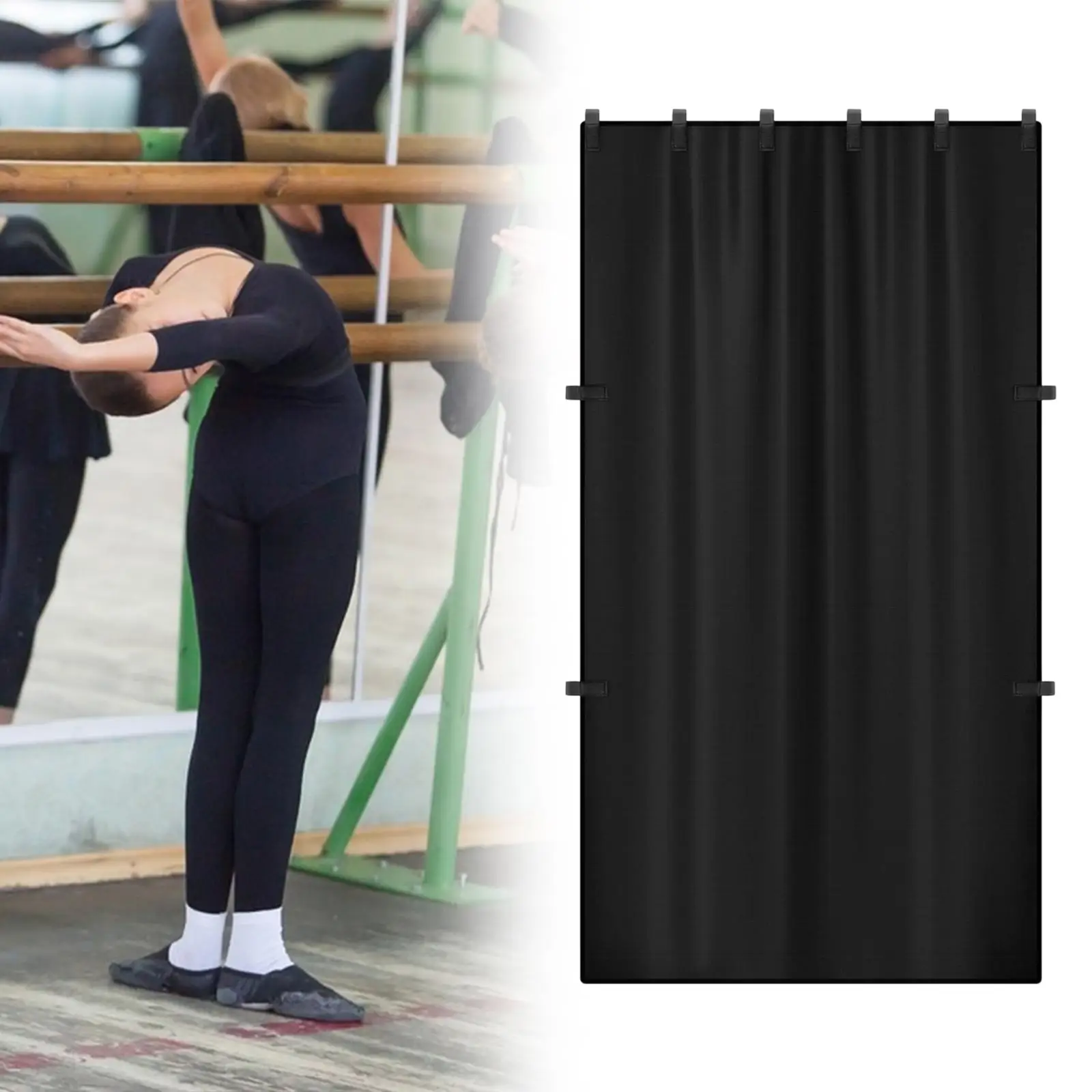 Portable Privacy Curtain Dancer Changing Curtain Lightweight Dressing Room