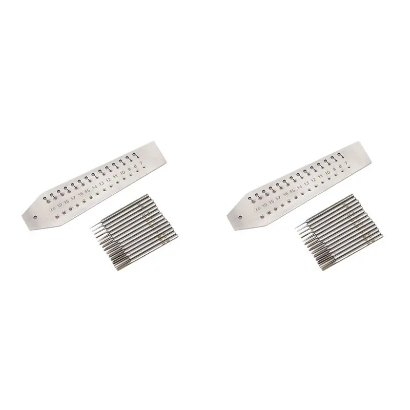 abul-2x-ウォッチタップ＆ダイセット、14個のタップスクリュープレート07mm-2mm、時計プレート＆バレルアーバー修理用マイクロネジ切り工具