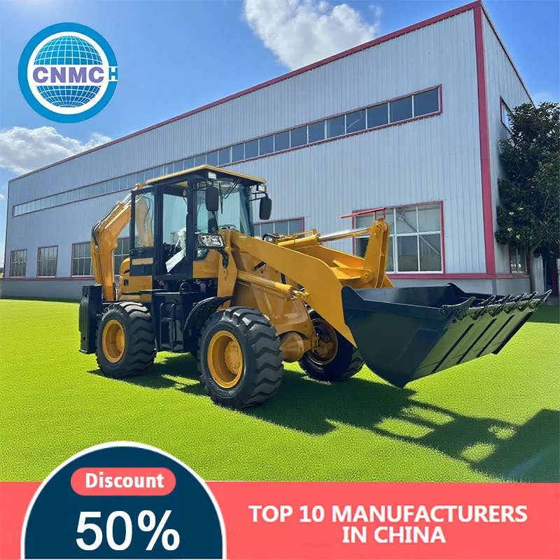Cargador de ruedas 4x4 5 toneladas Fácil de operar Venta directa de fábrica Retroexcavadoras Jardín Carretera y Constructio Operación de dos extremos ocupada