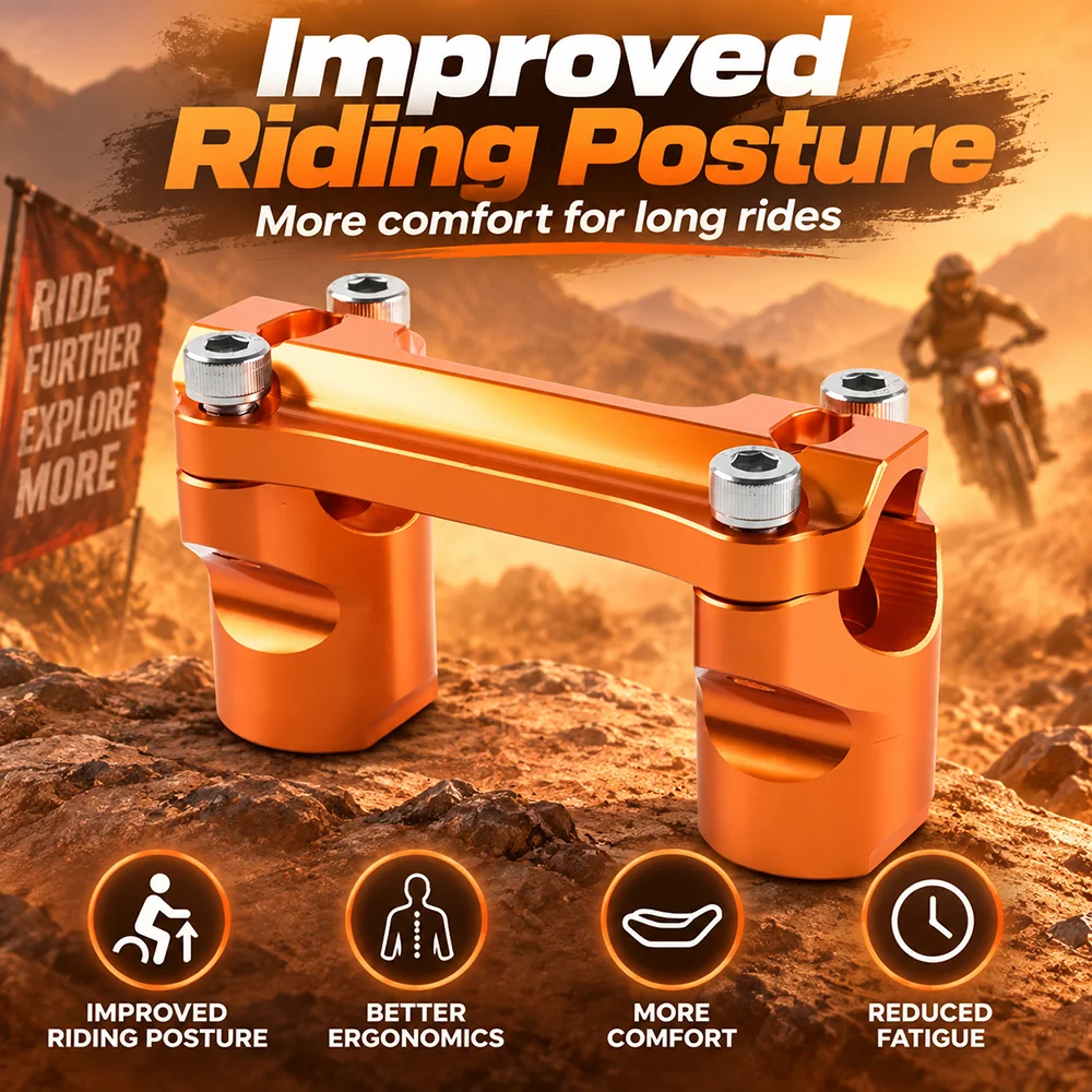 For KTM 125-500 EXC 300 250 EXCF SX SXF XC XCF XCW XCFW XWF 2023 - 2025 Motorcycle Accessories Handlebar Riser Handle Bar Clamp