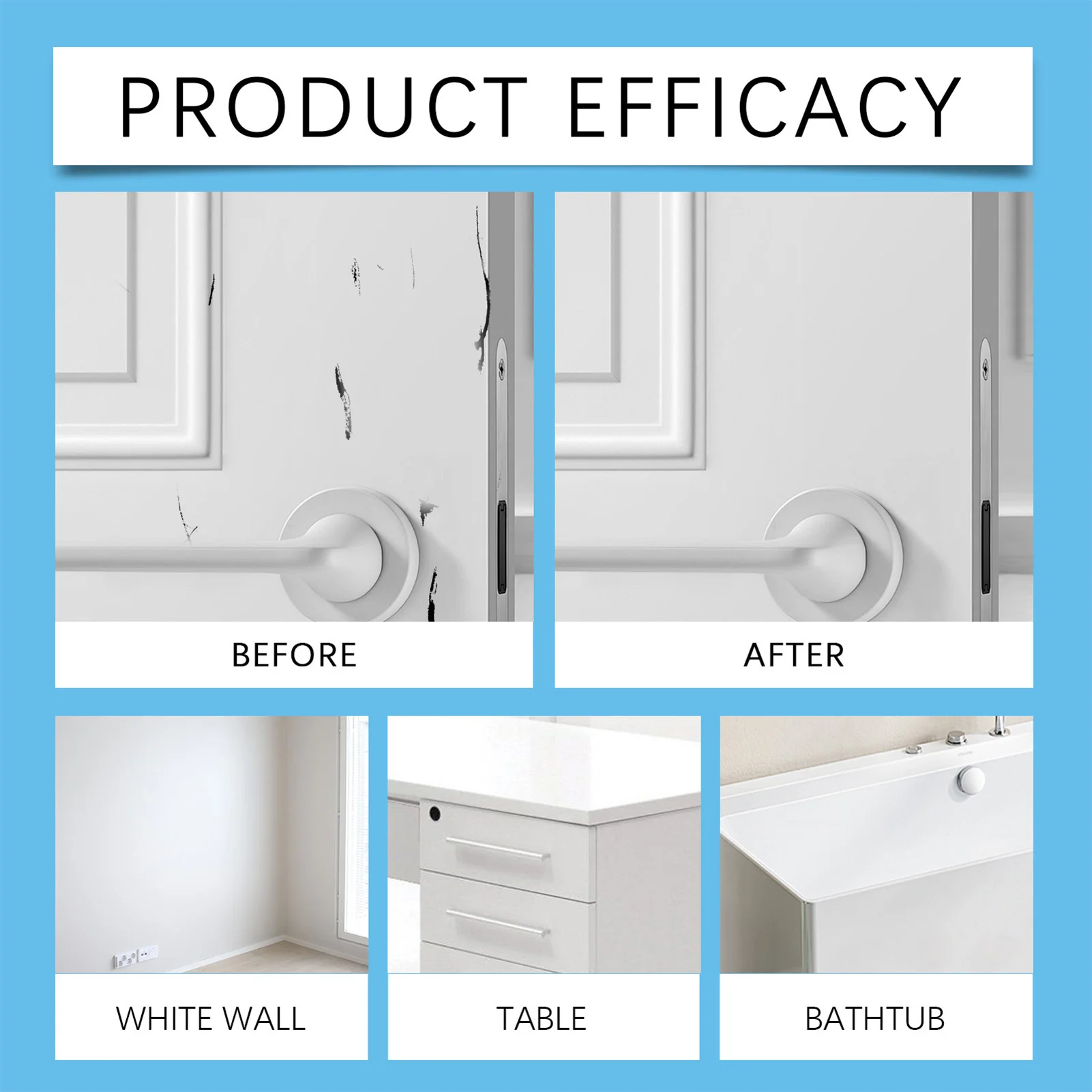 Touch-Up Paint for Walls Scratch & Stain Cover Home Fix Repair Paint for Bathroom Kitchen & Drywall Repair