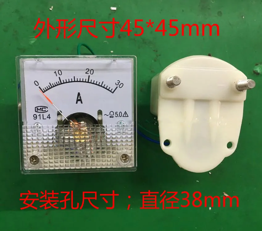 1PC 91L4 AC 0-30A 1A 2A 3A 5A 10A 20A 50A Amperemeter Ammeter Current Panel Meter