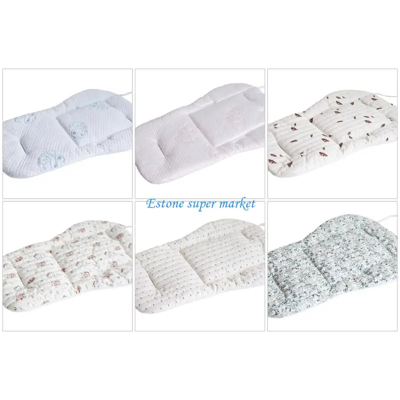 

090B Pram Cart Cushion Mat Breathable Fabric Strollers Pad Enhancing Comfort