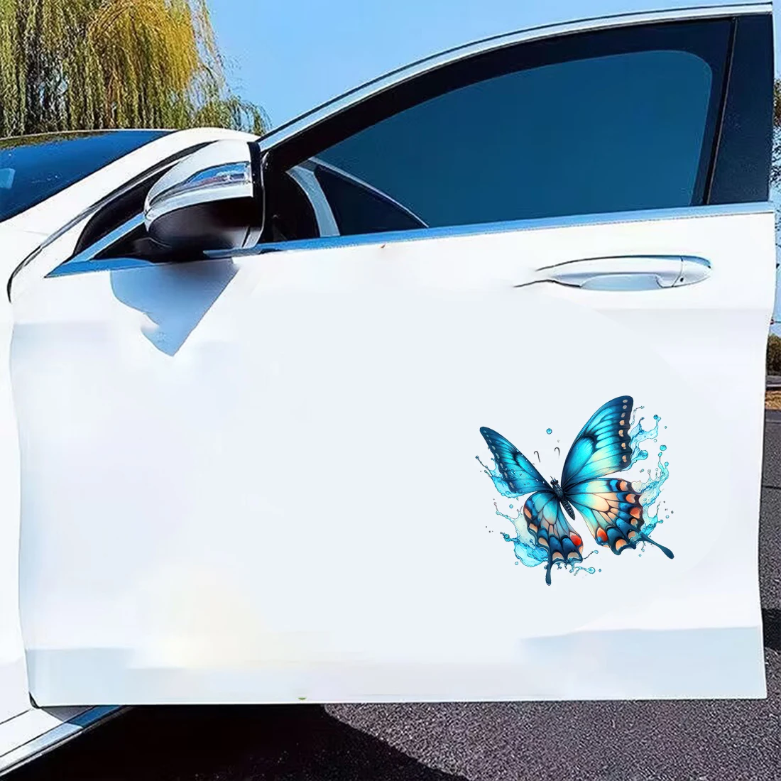 Three Ratels QCF379 Beautiful colorful butterflies stickers for home decoration toilet stickers car hood decals