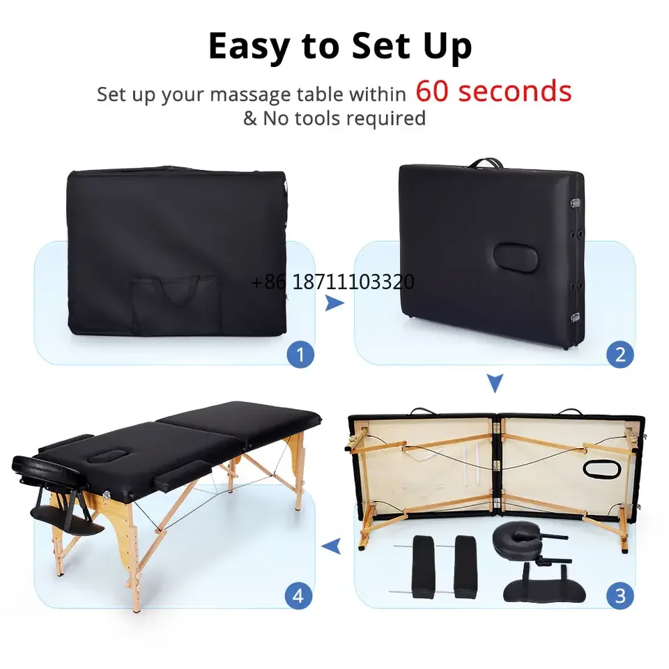 Mesa de masaje multifuncional de Color negro, cama de masaje para salón de belleza, cubierta de Spa, precio barato