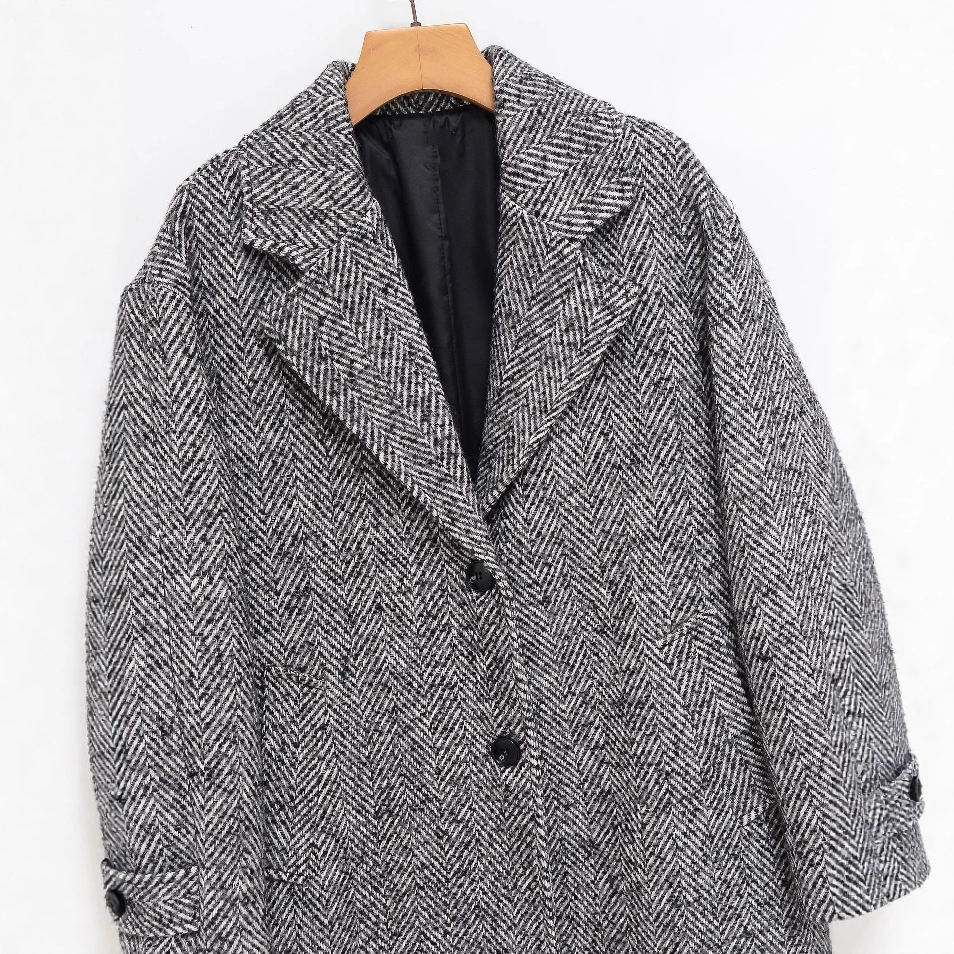 Women's Coat Jacket classics one-piece spring / autumn Fashionable casual, high-end length windbreaker jacket