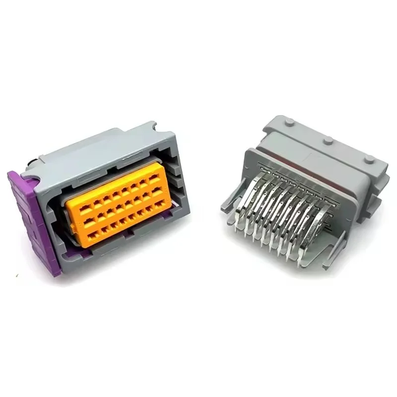 24 Pin Single Aluminum Car Ecu Case Enclosure With Fci Pcb Connectors for Honda Audi A6 Automotive