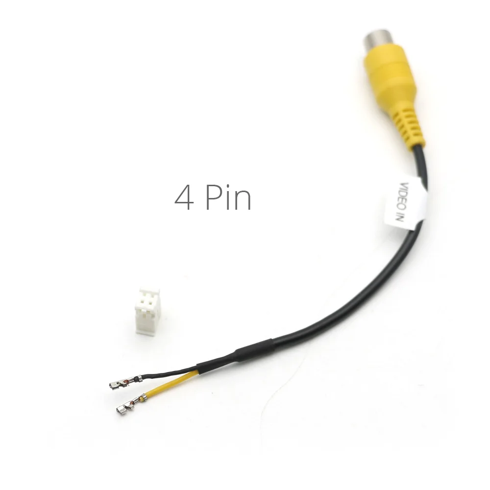 Universal 4 6 810 12 Pin RCA Camera Video Input Cable Adapter Wiring Connector Android Radio Car Accessories