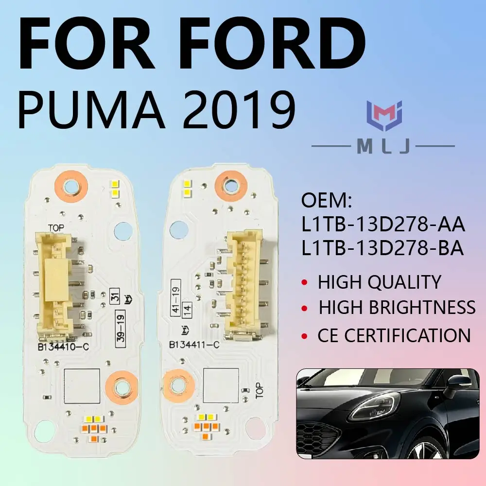 

Доски «ангельские глазки» для Ford Puma 2019, белый свет, светодиодный балласт DRL, автомобильные аксессуары L1TB-13D278-AA L1TB-13D278-BA