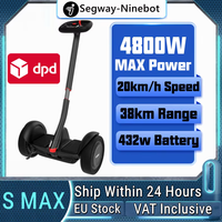 EU Stock Ninebot By Segway S-Max Portable Smart Self-Balancing Electric Scooter 20 km/h 38km Range Compatible with Gokart kit