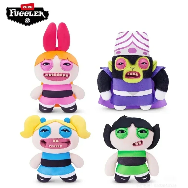 Fuggler Powerpuff Girls Funny Ugly Teeth Monster Soft Stuffed Plush Toy Collectible Soft Plushies Cute Cartoon 22CM (Mojo Jojo)