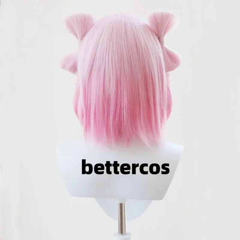 x;3,f6'b7\g,March 7th Cosplay Wig Game Honkai Star Rail Pink Gradient Bow Hair Astral Express Heat-resistant Fiber H5;h7'b8\f,4/ view 5