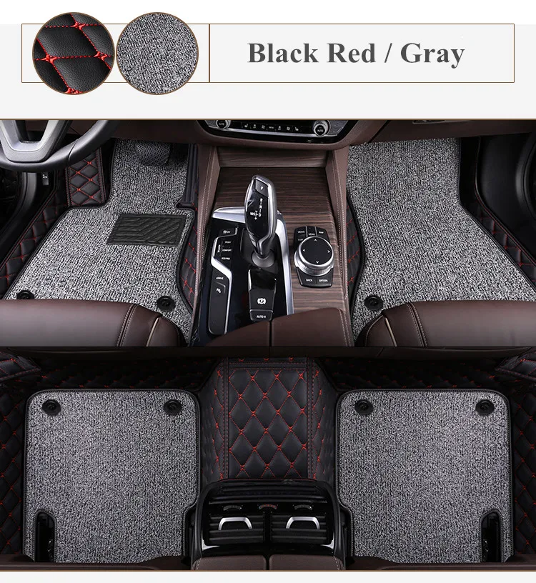 Custom car floor mats for Mercedes Benz GLE 300d 350 400 450 580 V167 W167 7 seats 2024-2020 high quality double layers carpets