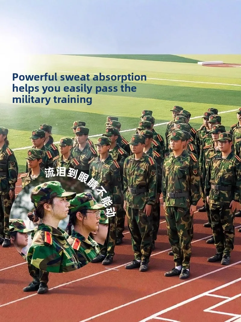 Sweat Absorbent Hat Stickers Military Training Essential Student Dormitory Must-Have Men Women Residency Life Supplies
