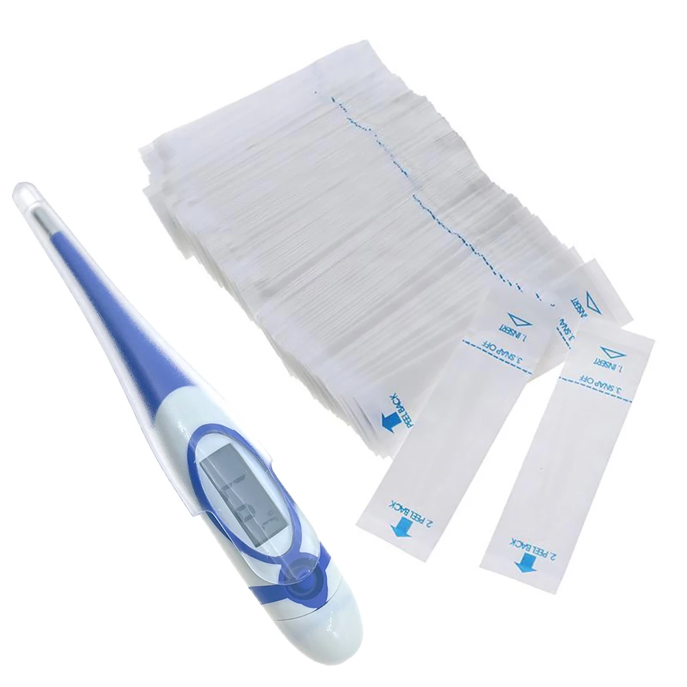 مقاييس حرارة الحيوانات الأليفة البيطرية ، أداة طبية ، لينة ، مرنة ، مقاومة للماء ، الأكمام المستقيم والحماية ، الاستخدام الرقمي ، الكلب والقط