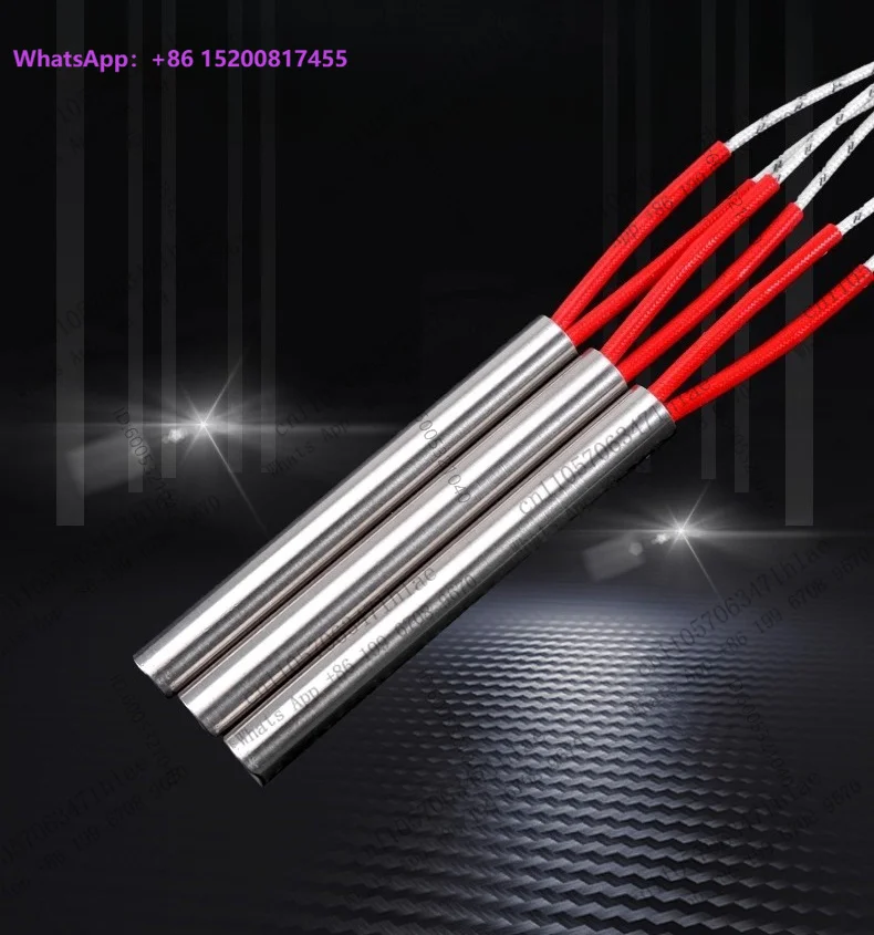 2pcs Pipe Diameter 14mm 220V Single Head Mold Heating Rod Electric Heating Rod Pipe diameter 14mm