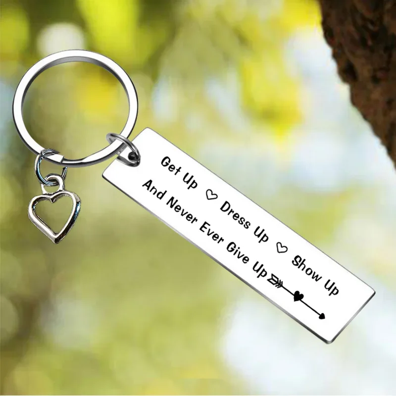 New Inspirational Gifts Keychain Pendant Best Friend Sister Employee Gift Key Chains Niece Cousin Gift Daughter Coworker Gift