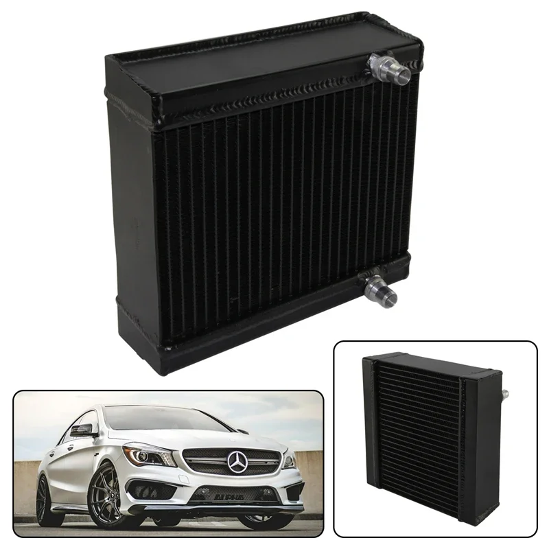 Side Mounted Radiator Competition For Mercedes W176 A45 AMG C117 CLA45 AMG 13-18 X156 GLA45 Cooler Aluminum Black