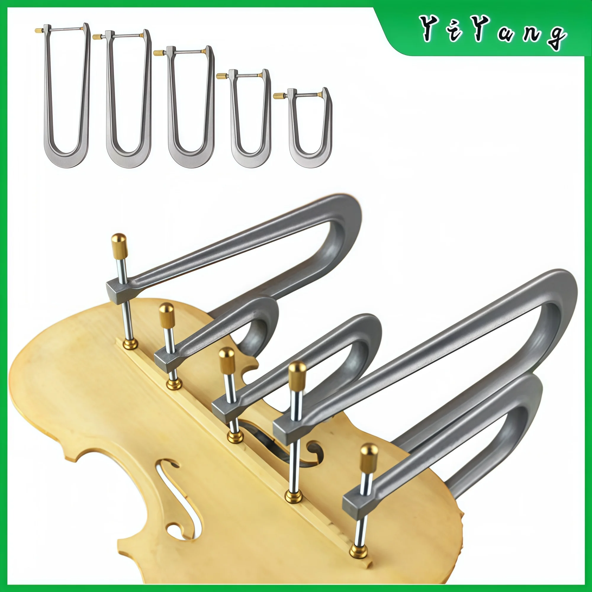 Violin bass-bar clamps aluminum clips Guitar viola Luthier making install tool Cello Fix Clamps Repair tools