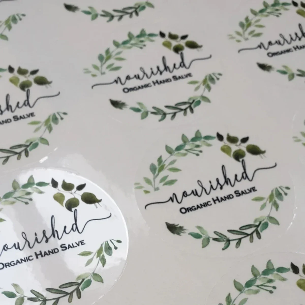 50pcs Custom transparent Stickers Company Logo Personalized Labels Waterproof Design Your Own Labels Birthday Wedding Sticker