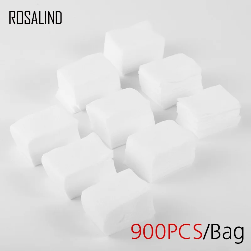 ROSALIND 800PCS/Lot Nail Polish Remover Wipes Cotton Lint Free Degreasing Napkins Unloading Nail Art Manicure Tool