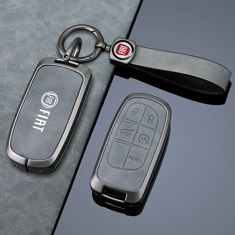 Fiat Car Smart Remote Key Case Cover For Fiat Freemont Toro 500L 500X 2016 2017 2018 Dodge Jeep Chrysler 2021 2022 Accessories