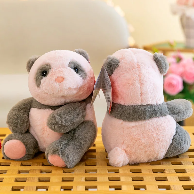 Cute Panda Cub Stuffed Animal Doll Meat Pink Baby Panda Plush Toy Kawaii Panda Plush Toys ids Birthday Gift