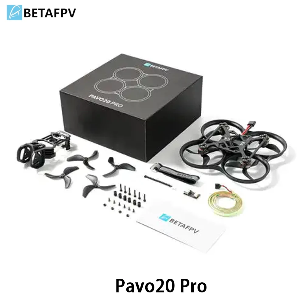 

BETAFPV Pavo20 O4 Pro Бесщеточный квадрокоптер Whoop 1104 72000KV Двигатель F4 2-3S 20A AIO с приемником ELRS/SBUS Воздушный блок O3