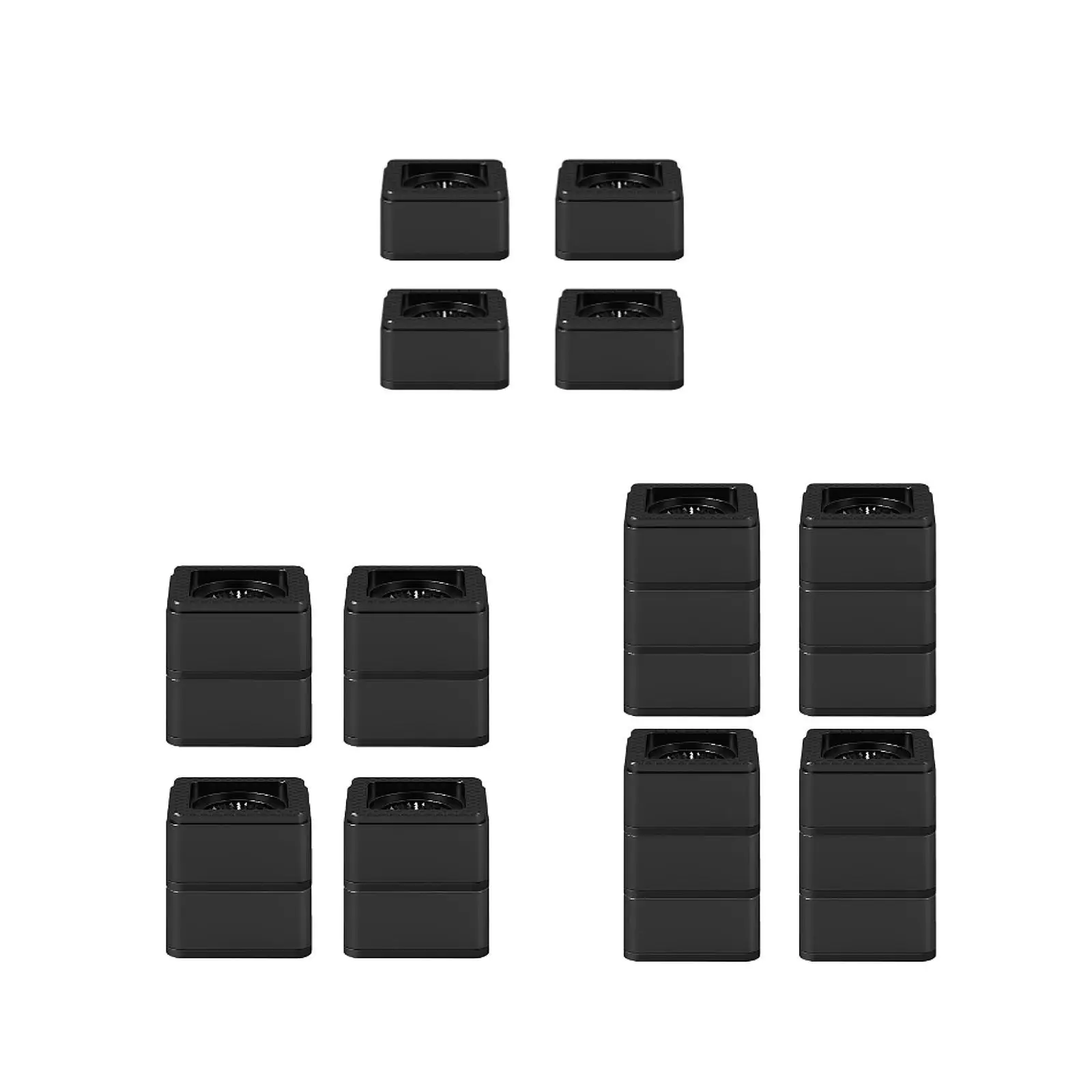 4x Anti Vibration Pads Furniture Pad Sturdy Anti Moving Noise Dampening Bed Furnishing Risers for Table