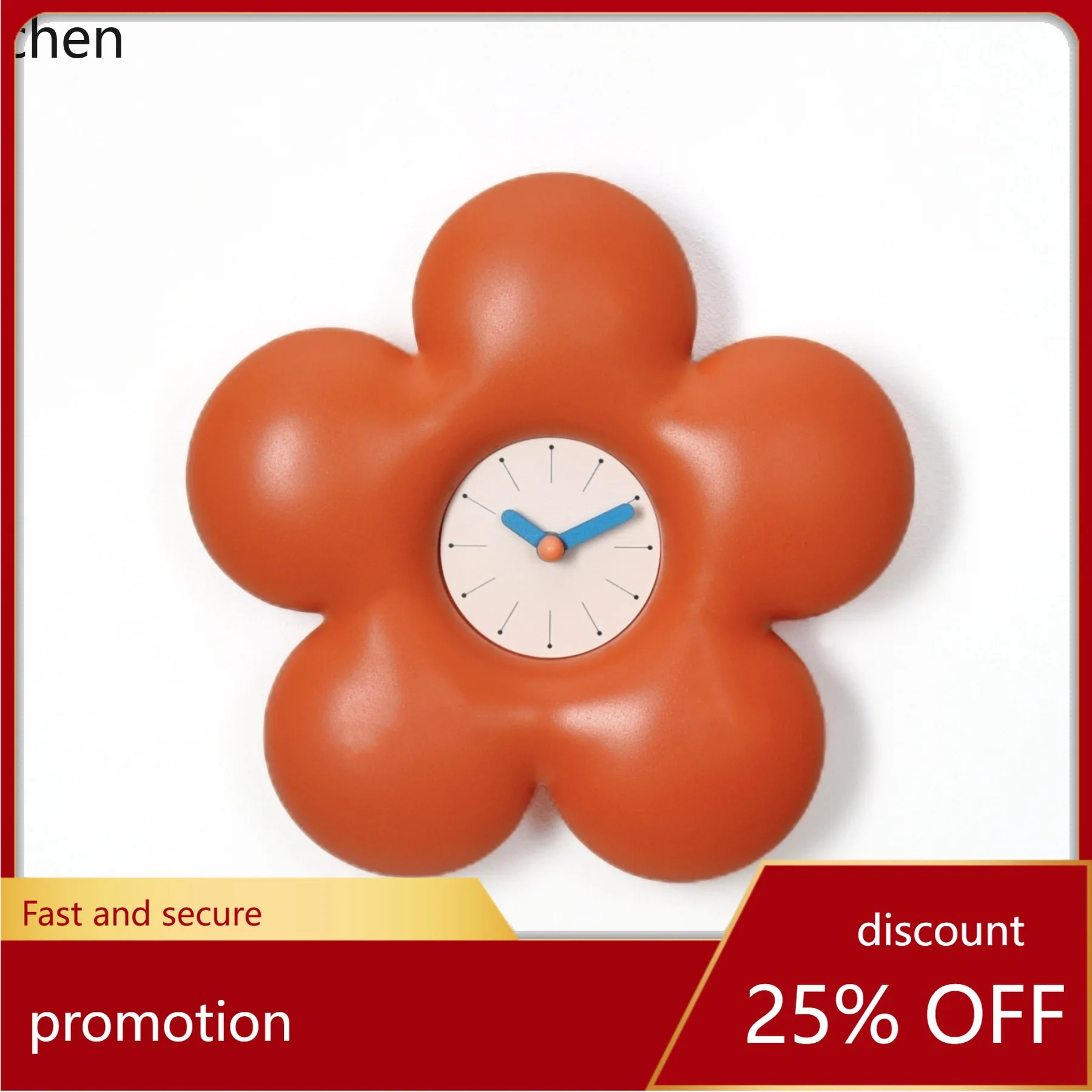 

ZML Decorative Wall Clock Modern Fashion Home Decor No-Drill Creative Timepiece