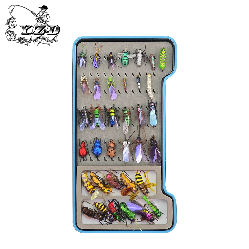 

Wet and Dry Flying Fish bait, bee fly insect combination bait, fishing accessories, used for catching trout, perch, etc