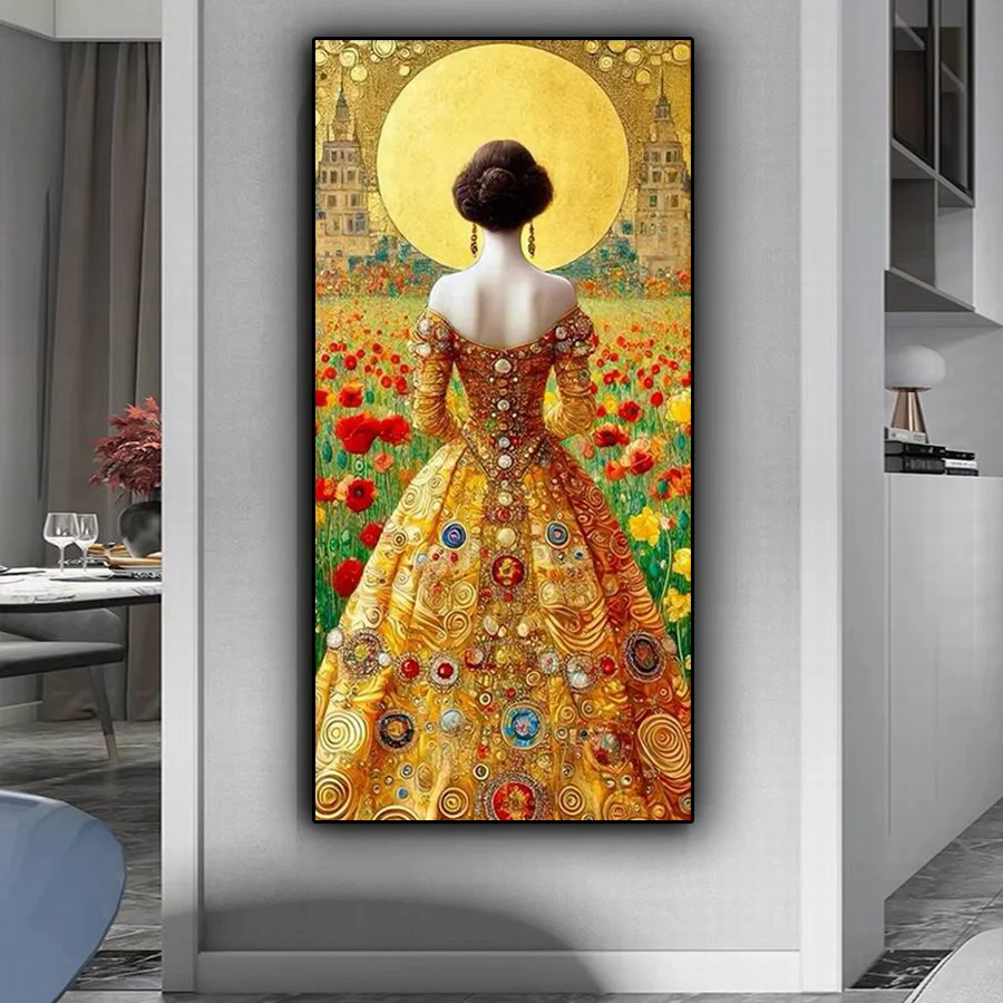 New Diy Diamond Painting Kits Large Size Beautiful Woman Back View Full Rhinestone Drill Mosaic Embroidery Picture Wall Decor