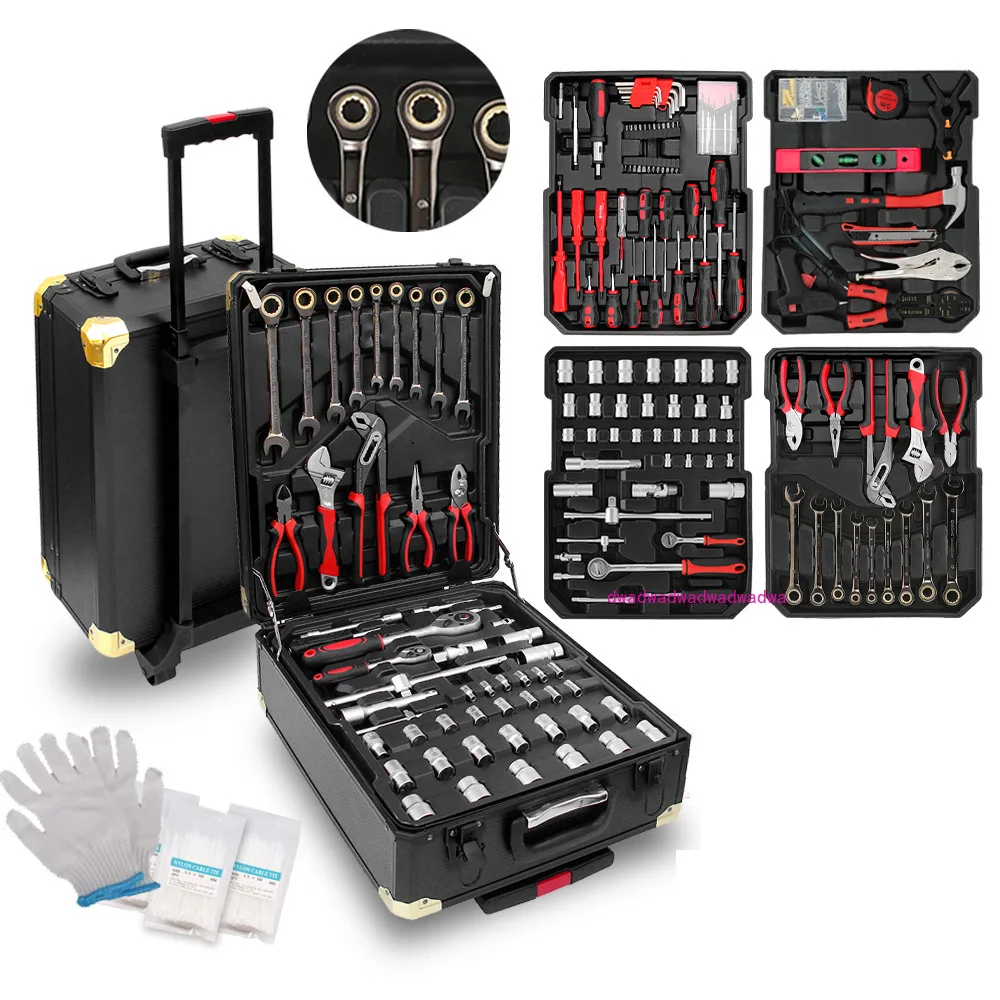 799 pieces of tool trolley case set, complete set of maintenance tools