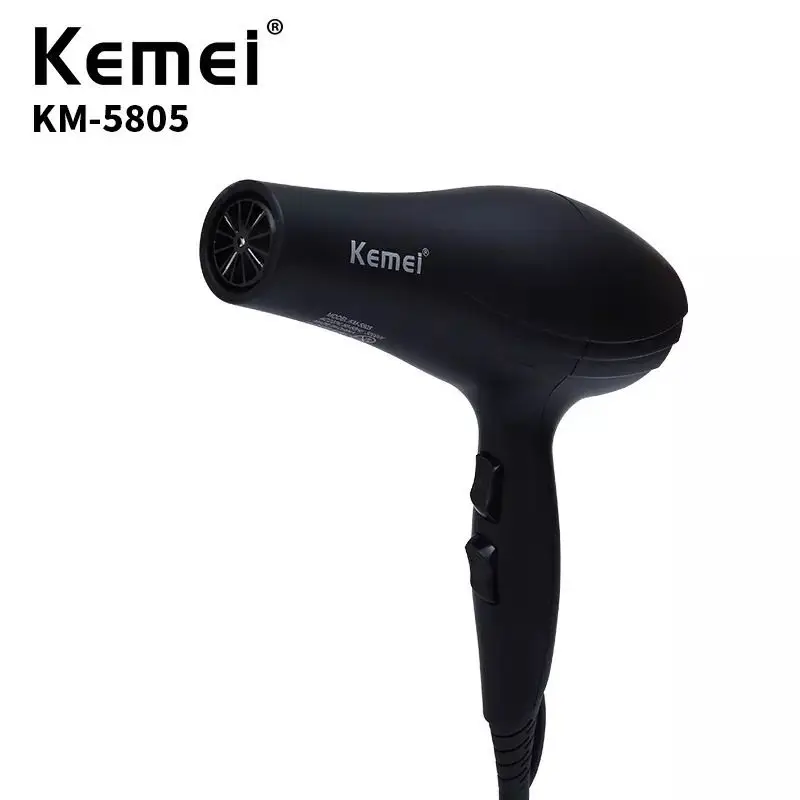 kemei hair dryer KM-5805 high quality EU plug 220 voltage big power hair dryer professional hair dryer