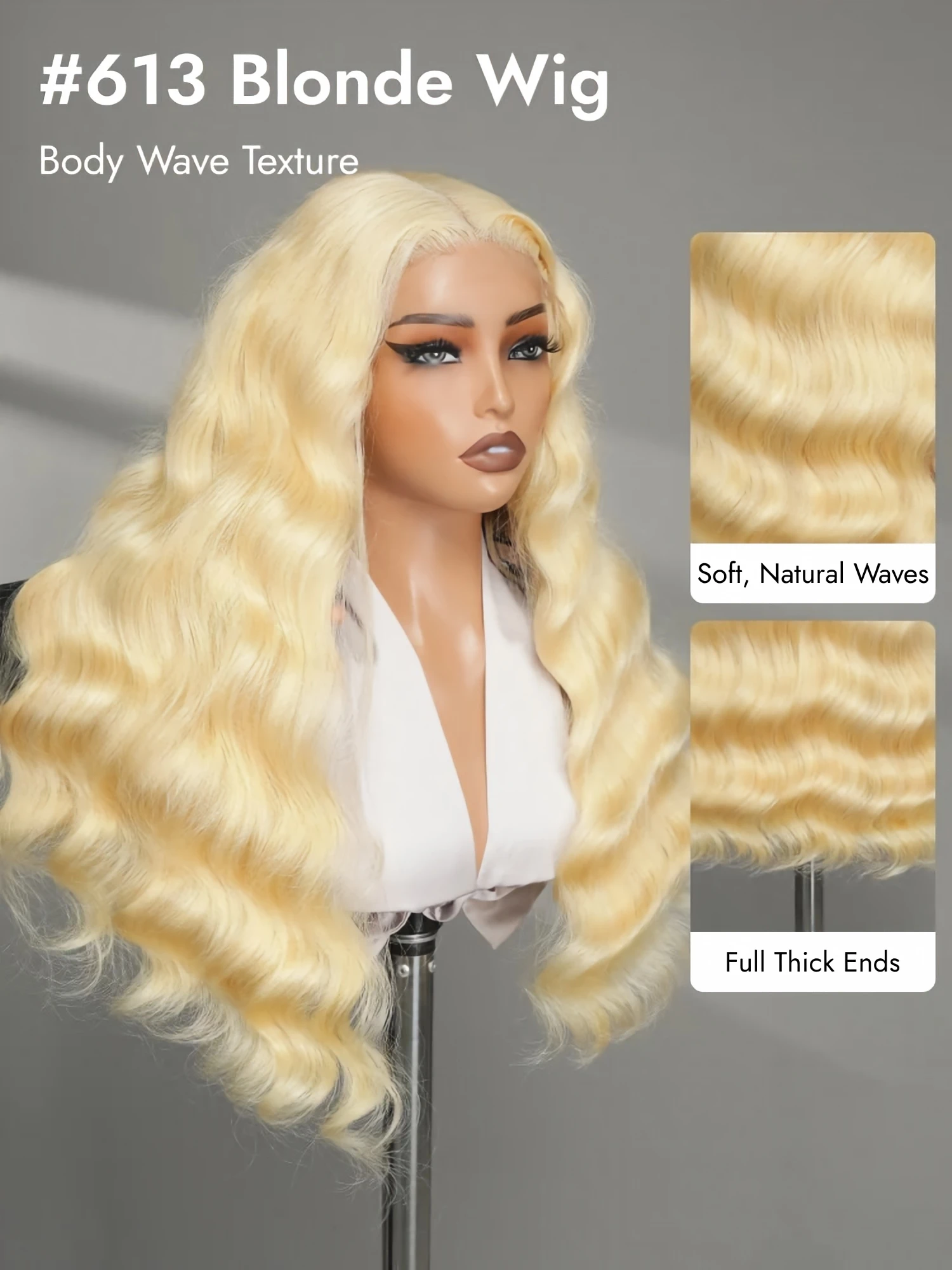 613번 색상의 레이스 프런트 가발, 200% 밀도,  - 613 Blonde Body Wave Lace Front Wig 리뷰 및 가격